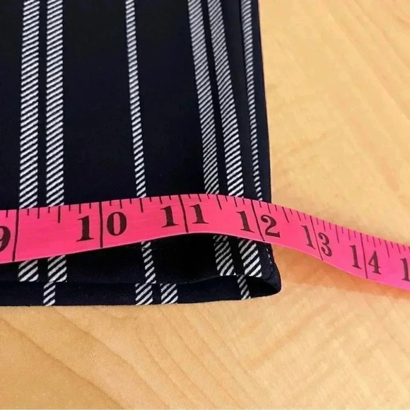 Amanda Green cropped wide leg pants striped size s - Picture 6 of 12